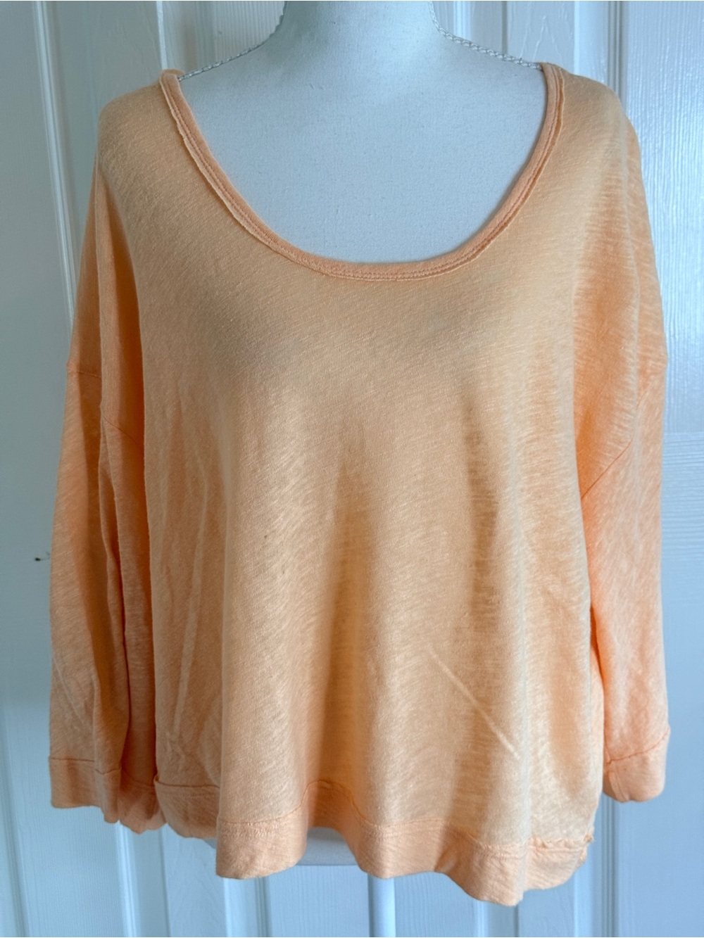 Free People We The Free Fresh Start Tee Peach Small Like New